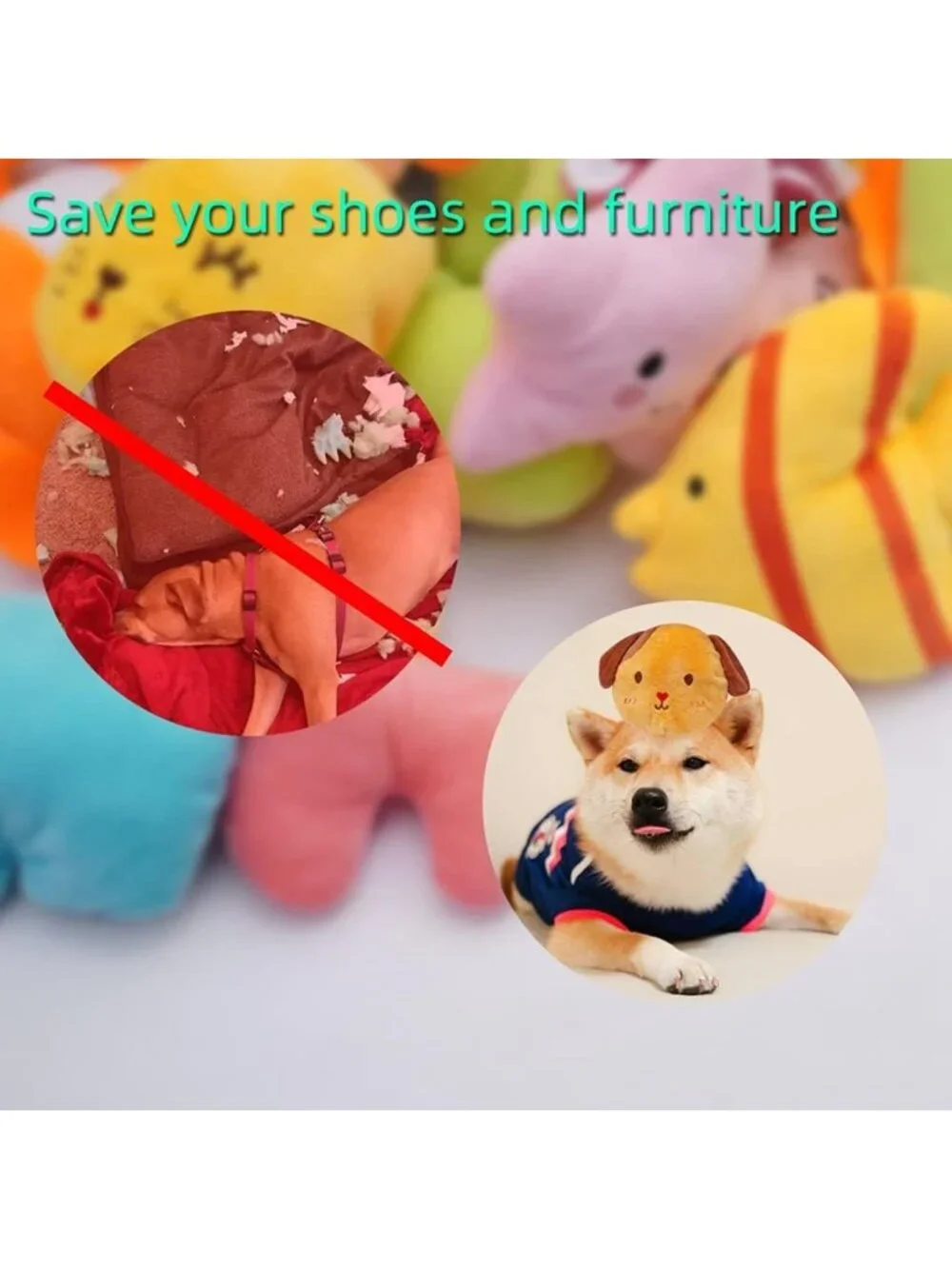 27-Pack Cute Plush Squeaky Toys for Small Dogs - Fun & Durable Dog Chew Toys